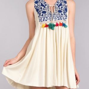 Judith March steer head tassel dress. Size small.